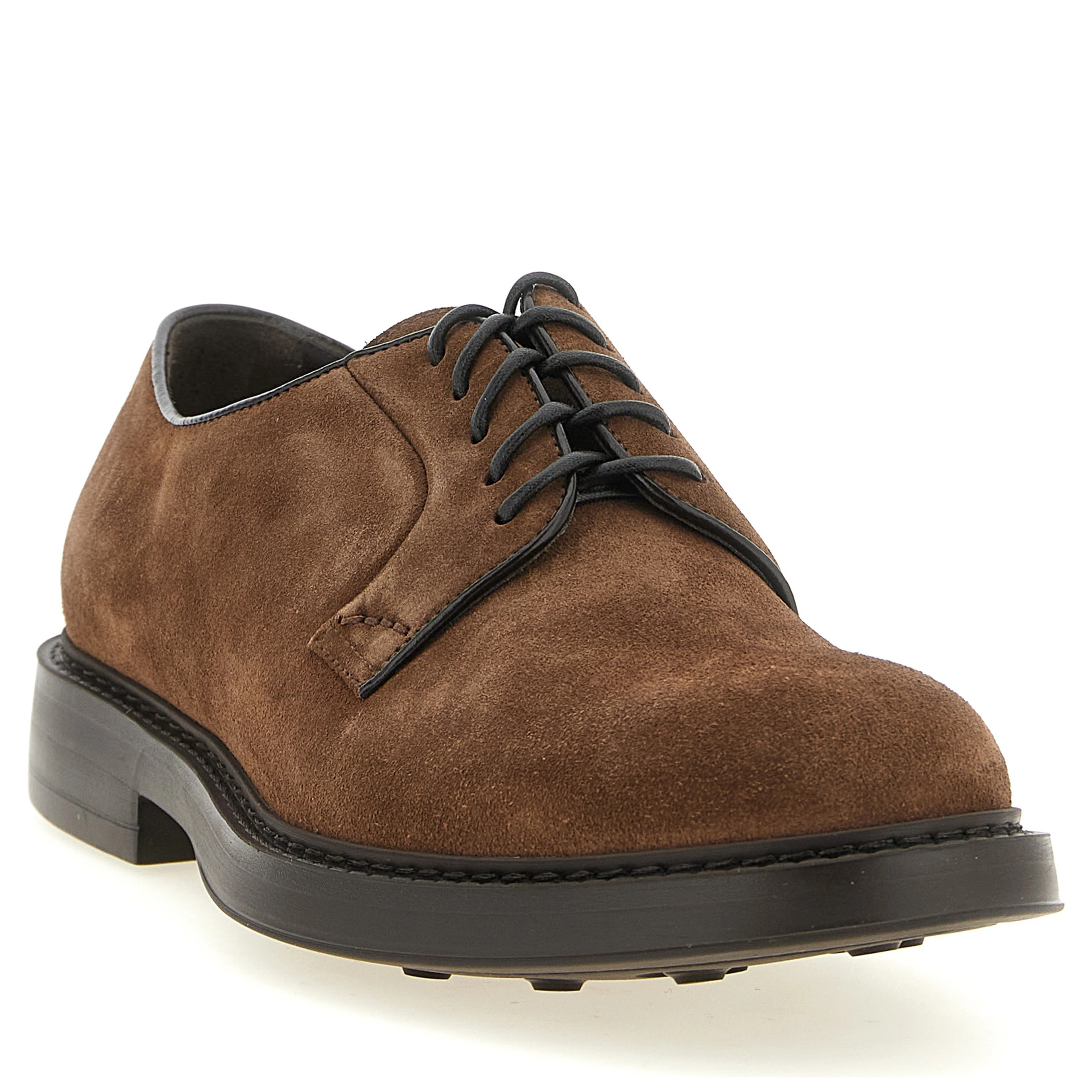 Brown Lamb Leather Oxfords And Derbies