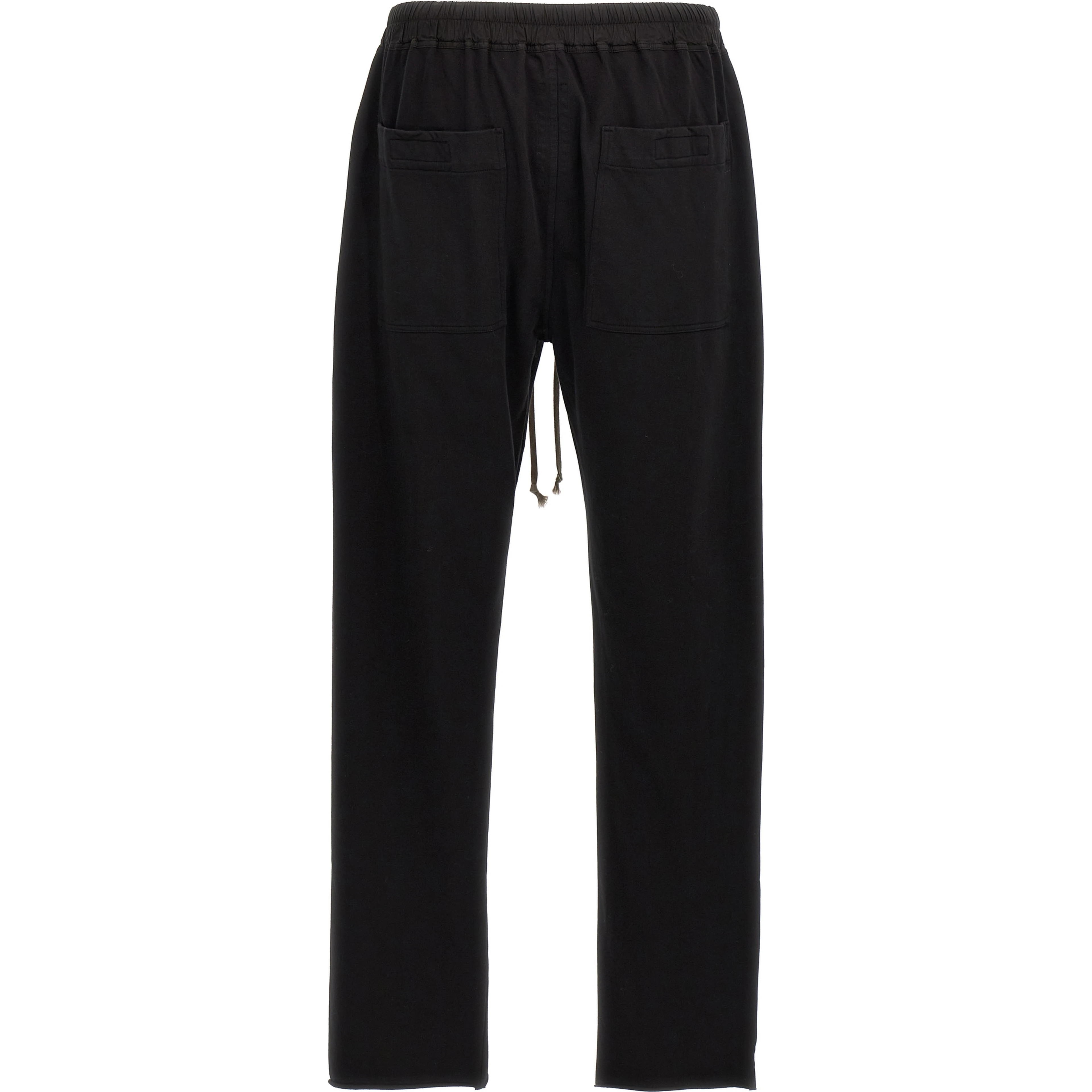 Black Cotton Casual Pants