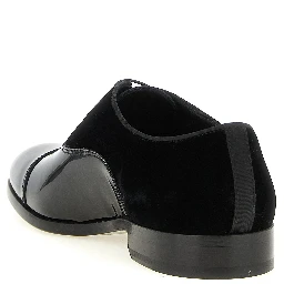 Black Lamb Leather Oxfords And Derbies