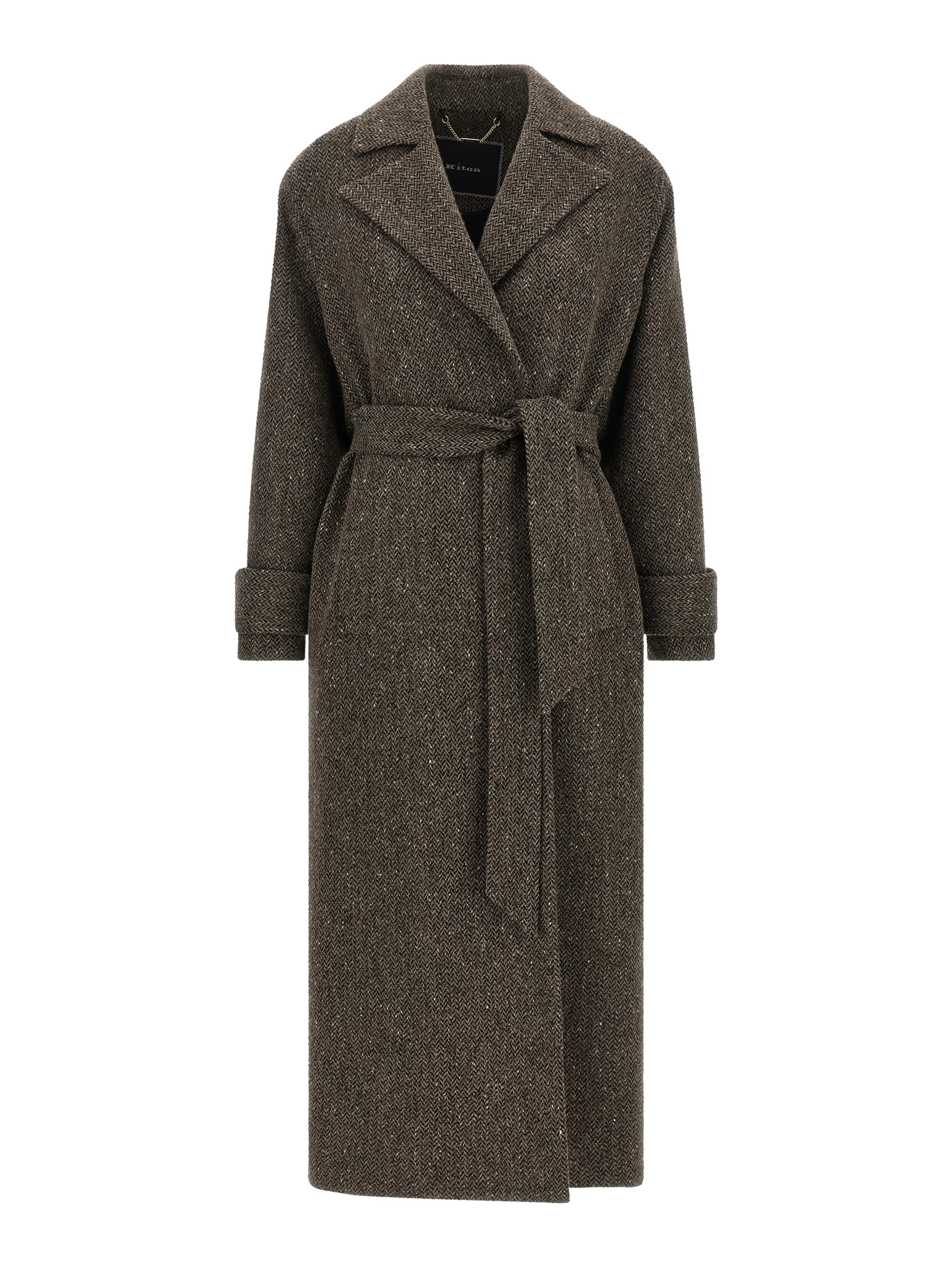 Brown Virgin Wool Coat