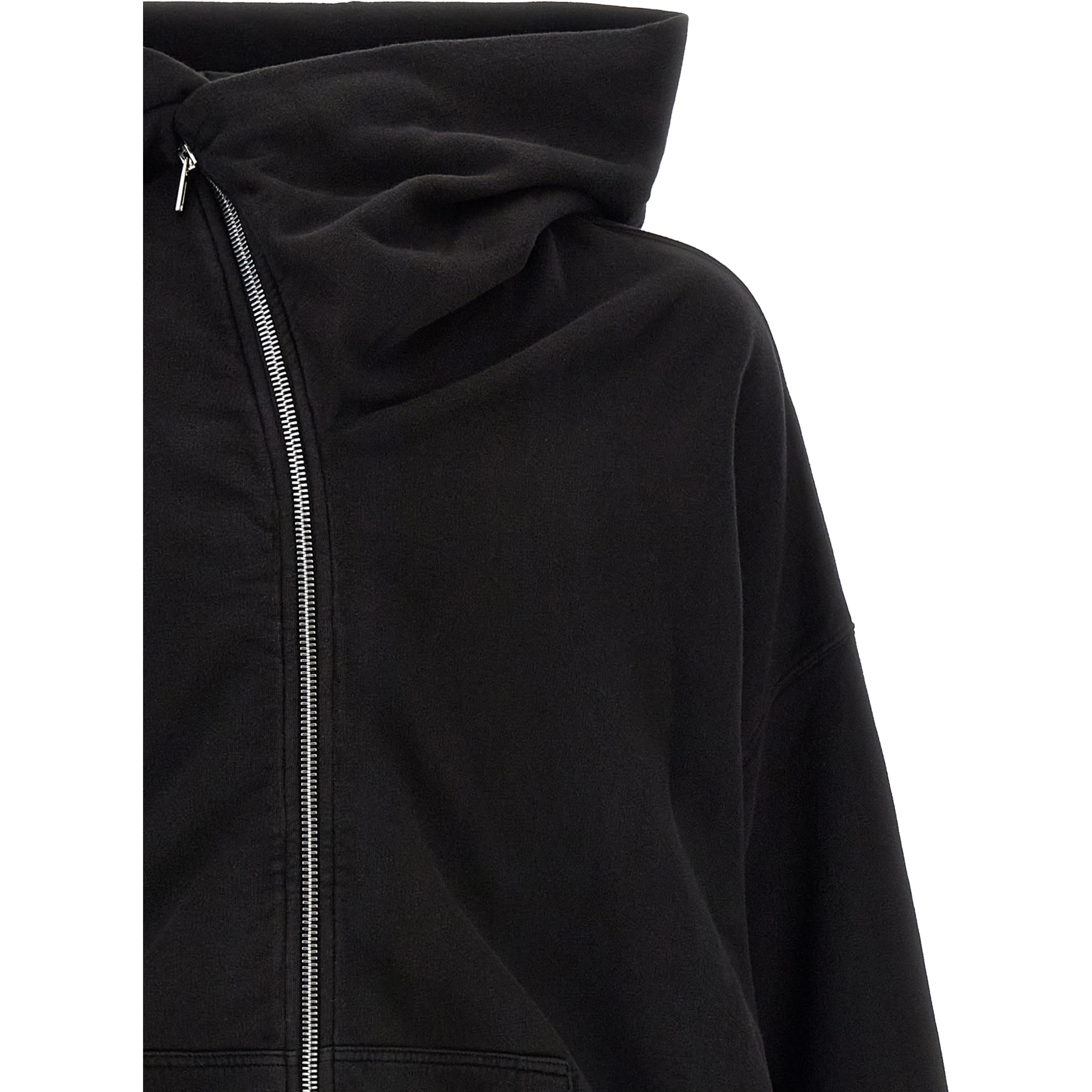 Black Cotton Sweatshirt