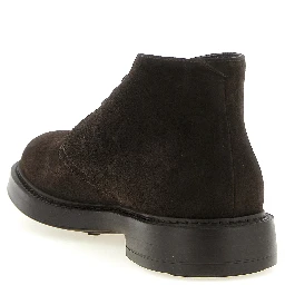 Brown Lamb Leather Ankle Boots