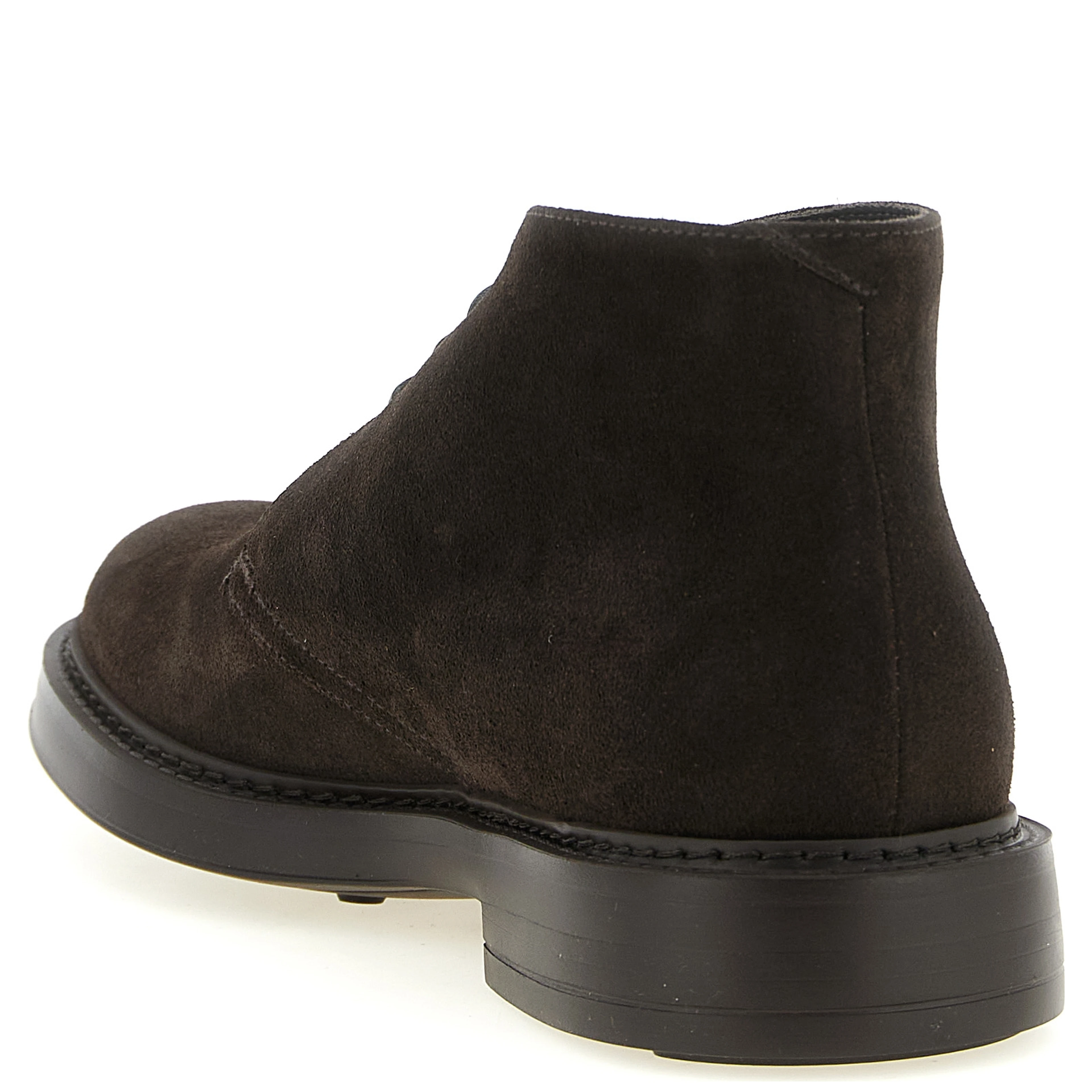 Brown Lamb Leather Ankle Boots