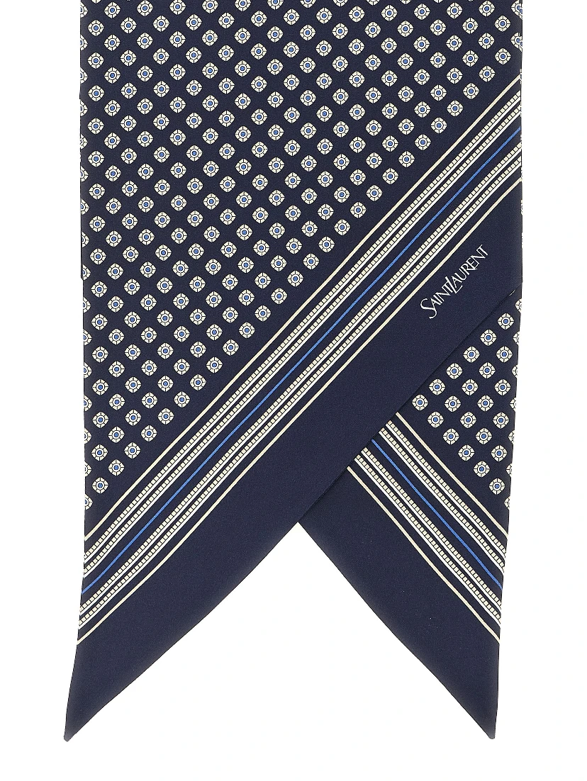 Blue Silk Foulard