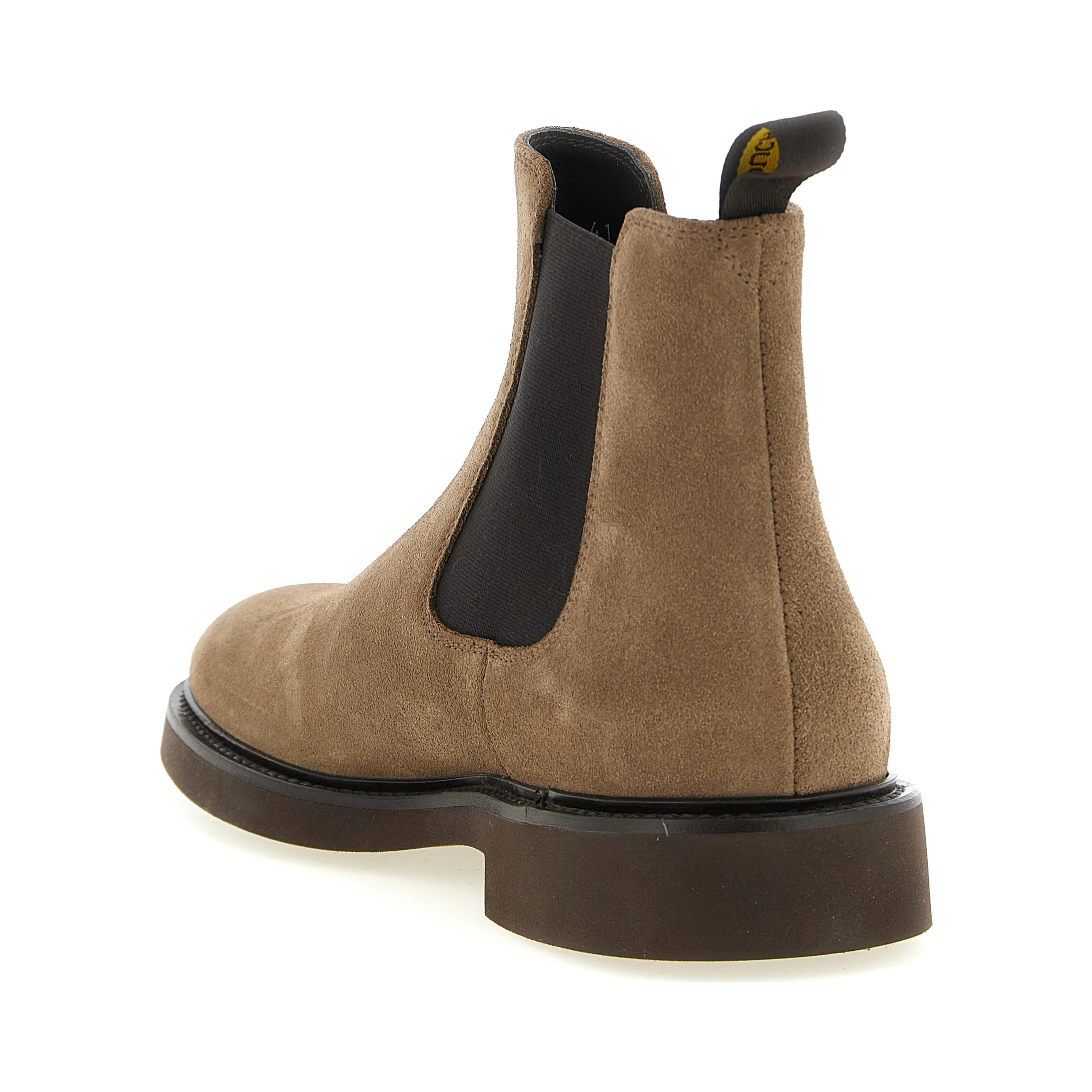 Beige Lamb Leather Ankle Boots