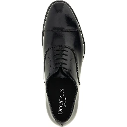 Black Lamb Leather Oxfords And Derbies