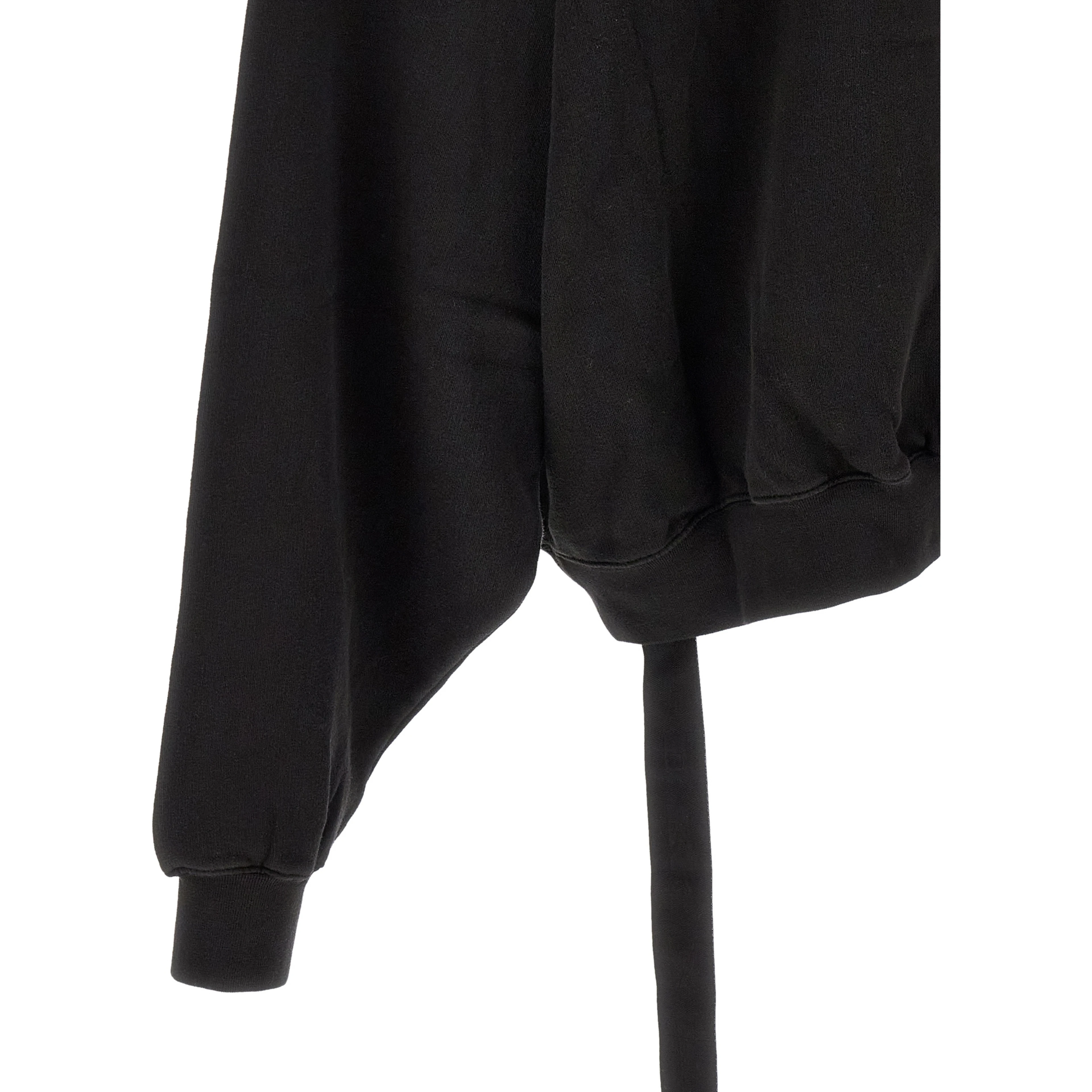 Black Cotton Sweatshirt