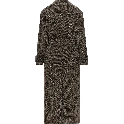 Brown Virgin Wool Coat