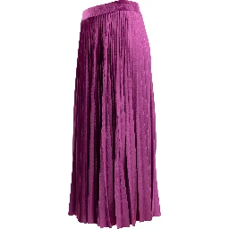 Women Purple Silk Skirt
