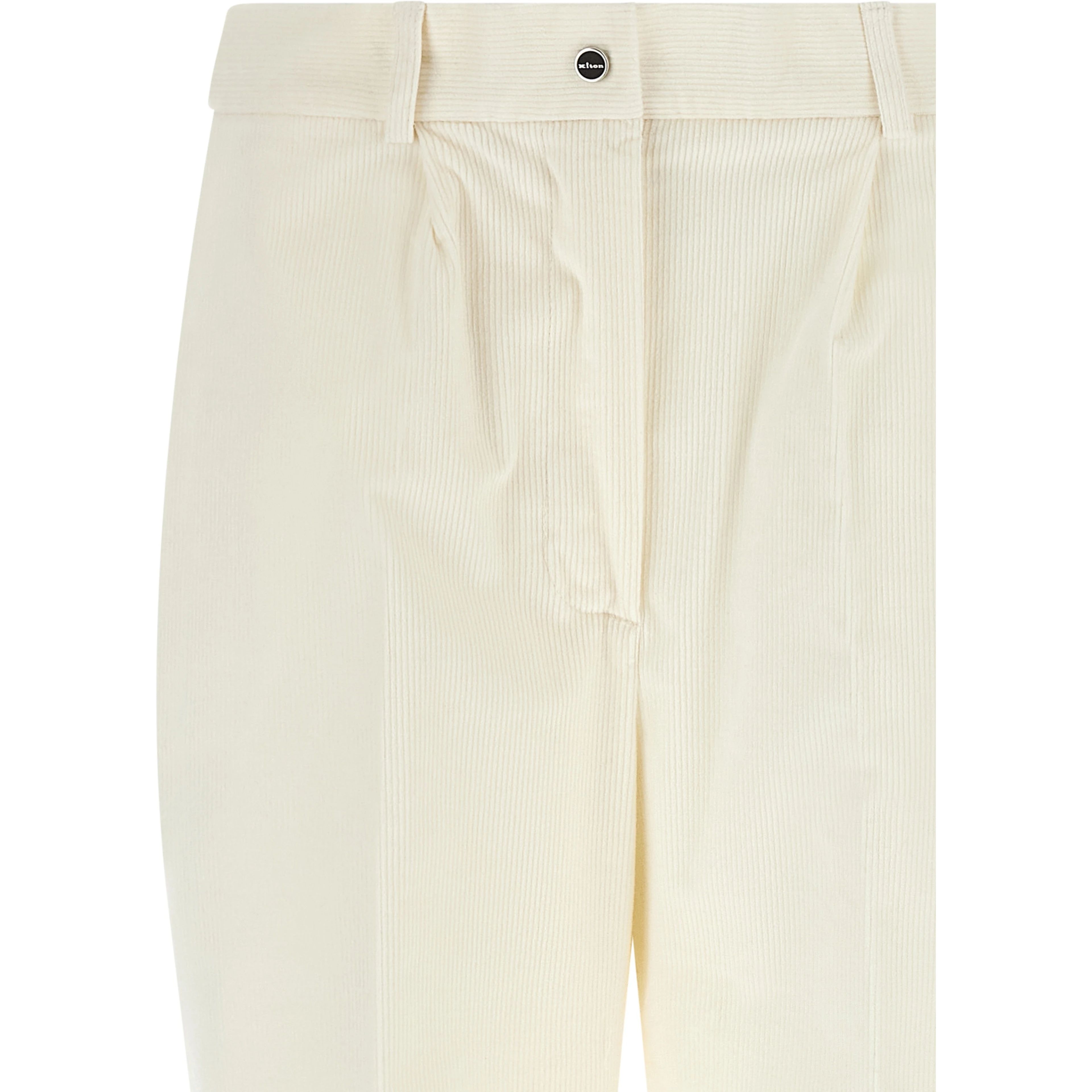 White Cotton Casual Pants