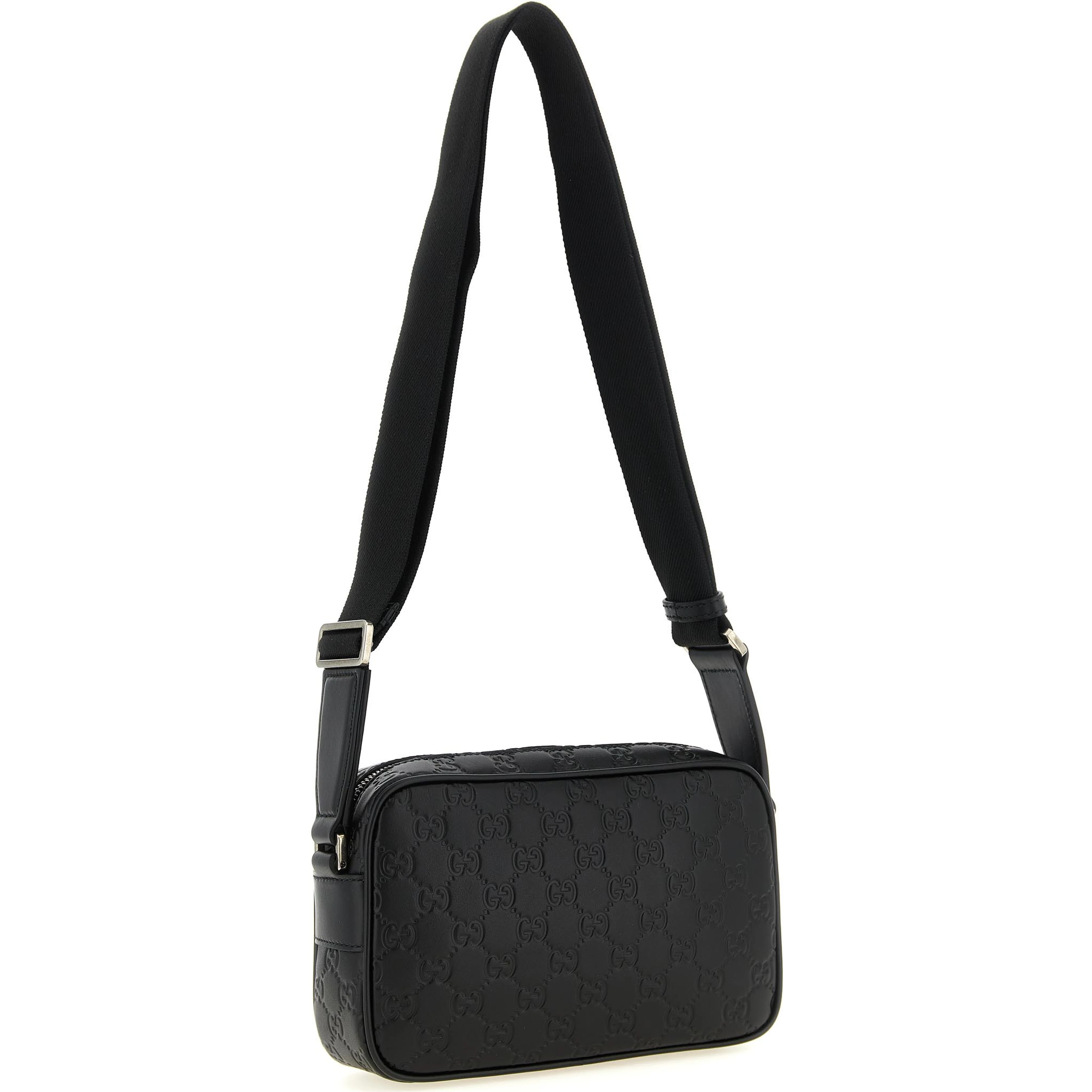 Black Calfskin Crossbody Bag