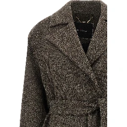 Brown Virgin Wool Coat