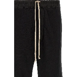 Black Cotton Flared Pants