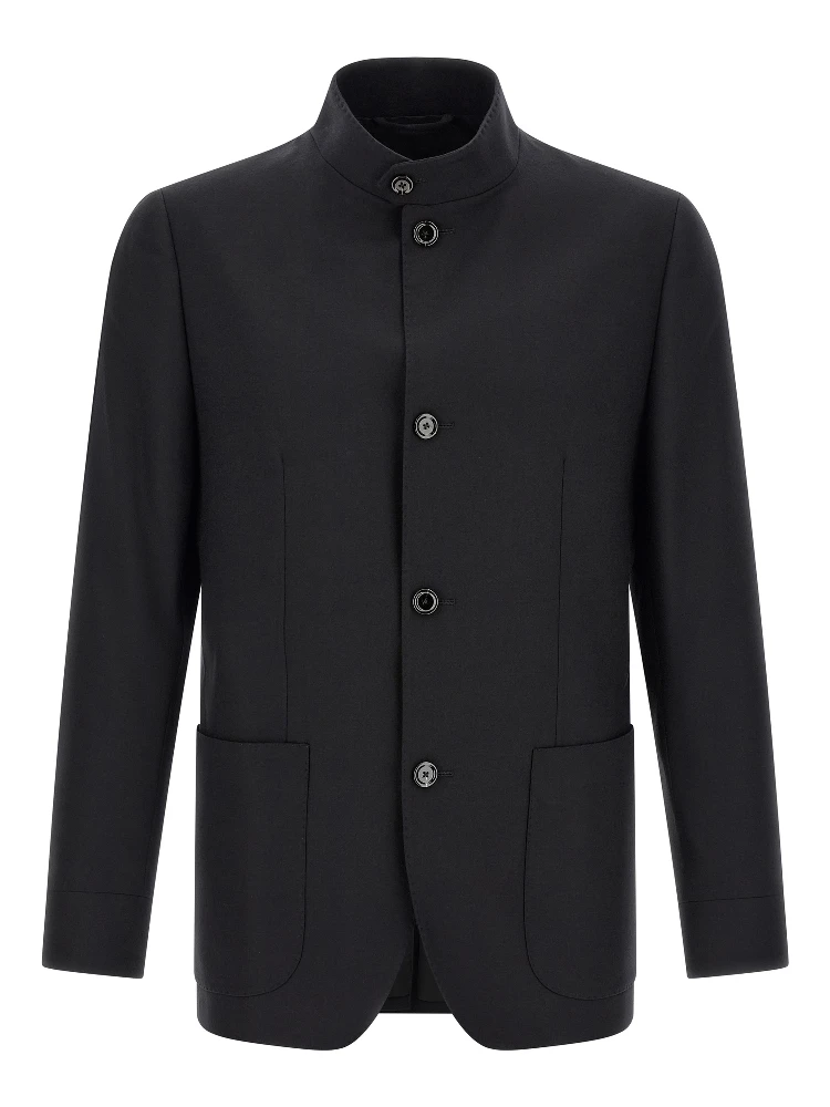 Black Virgin Wool Blazer
