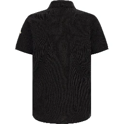 Black Cotton Polo Shirt
