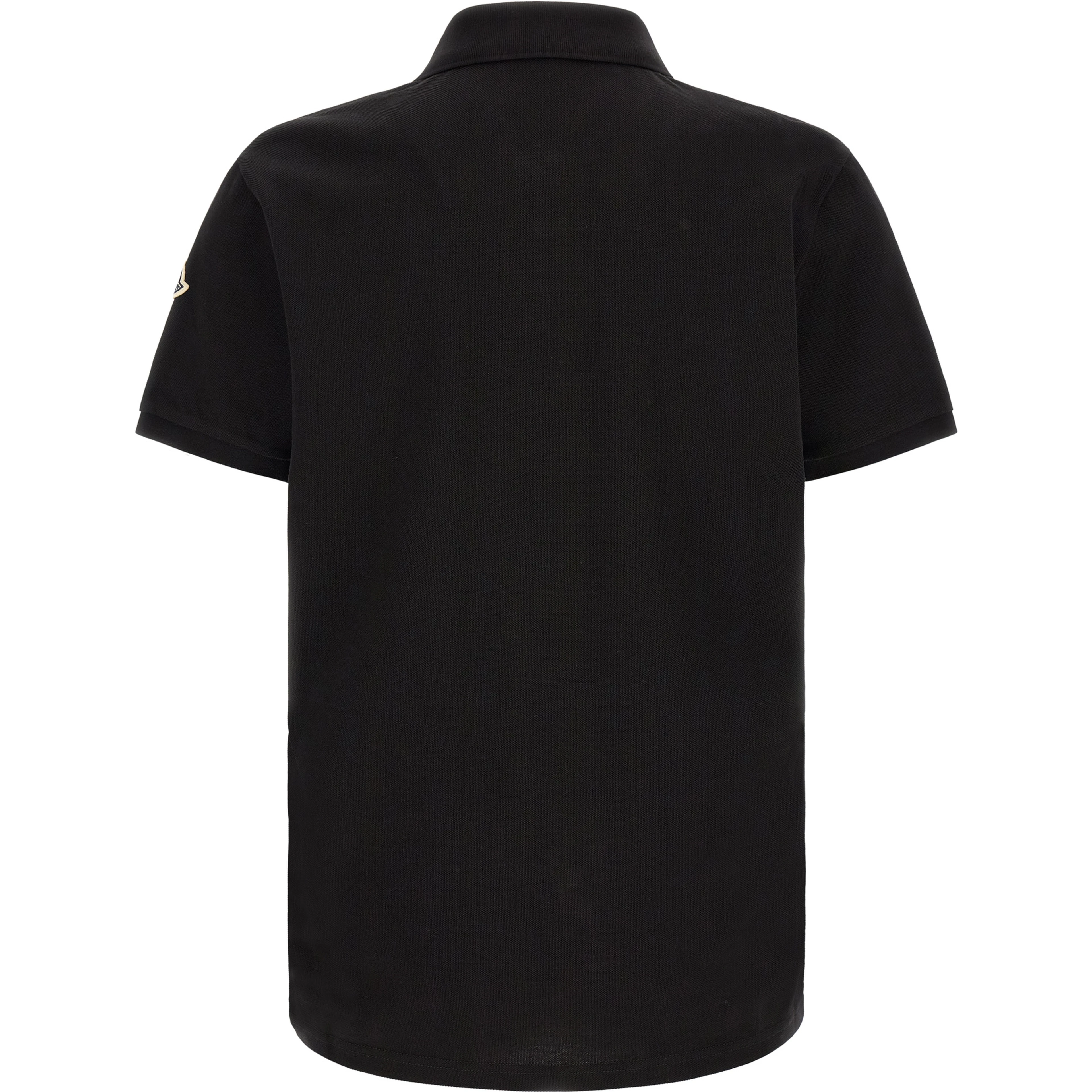Black Cotton Polo Shirt