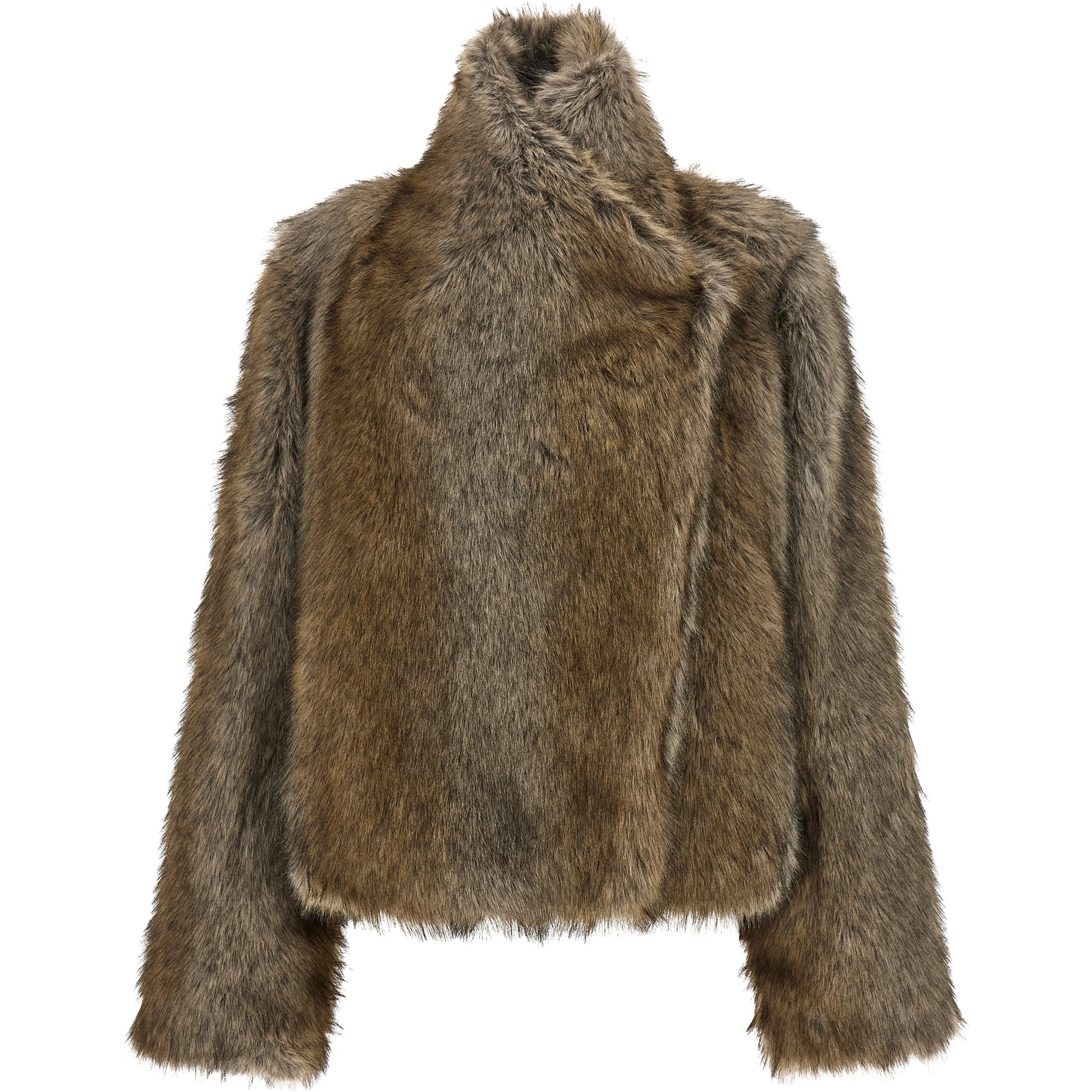 Brown Polyester Coat