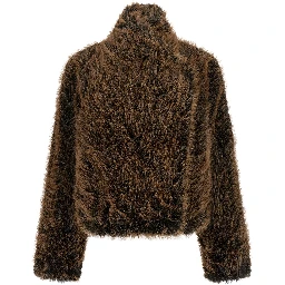 Brown Polyester Coat