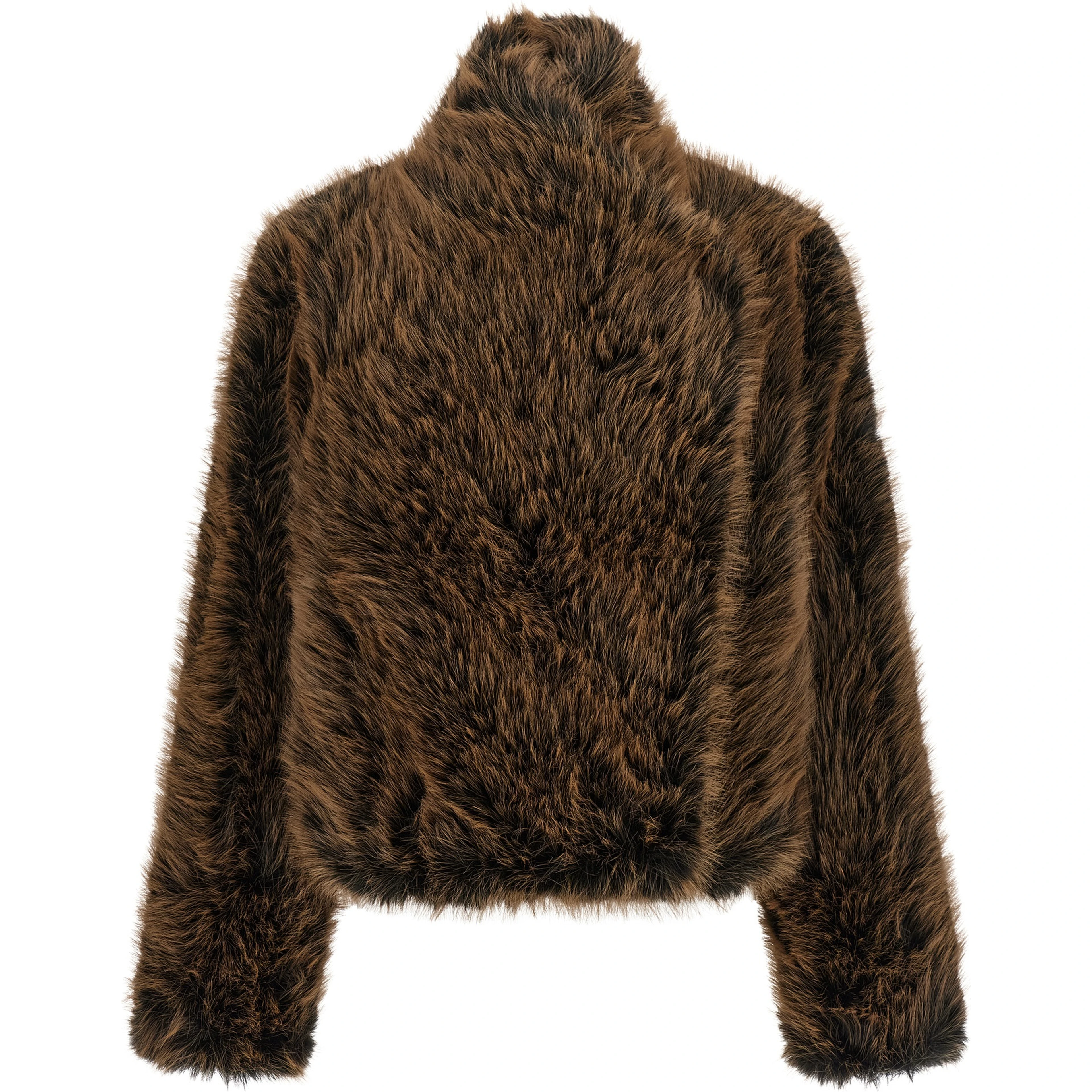 Brown Polyester Coat