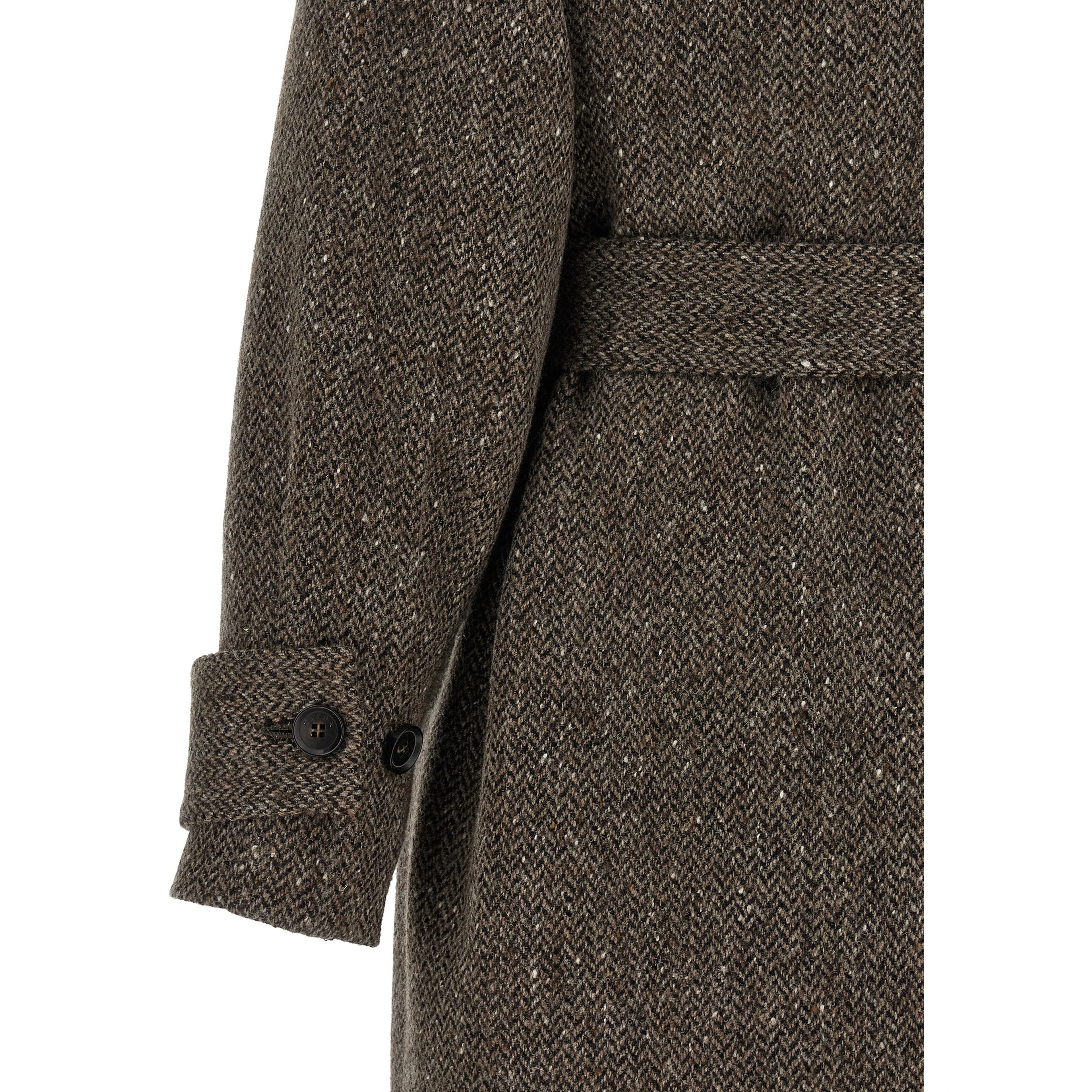Brown Virgin Wool Coat