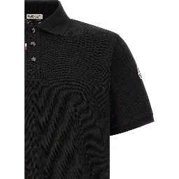 Black Cotton Polo Shirt