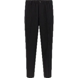 Black Virgin Wool Pants