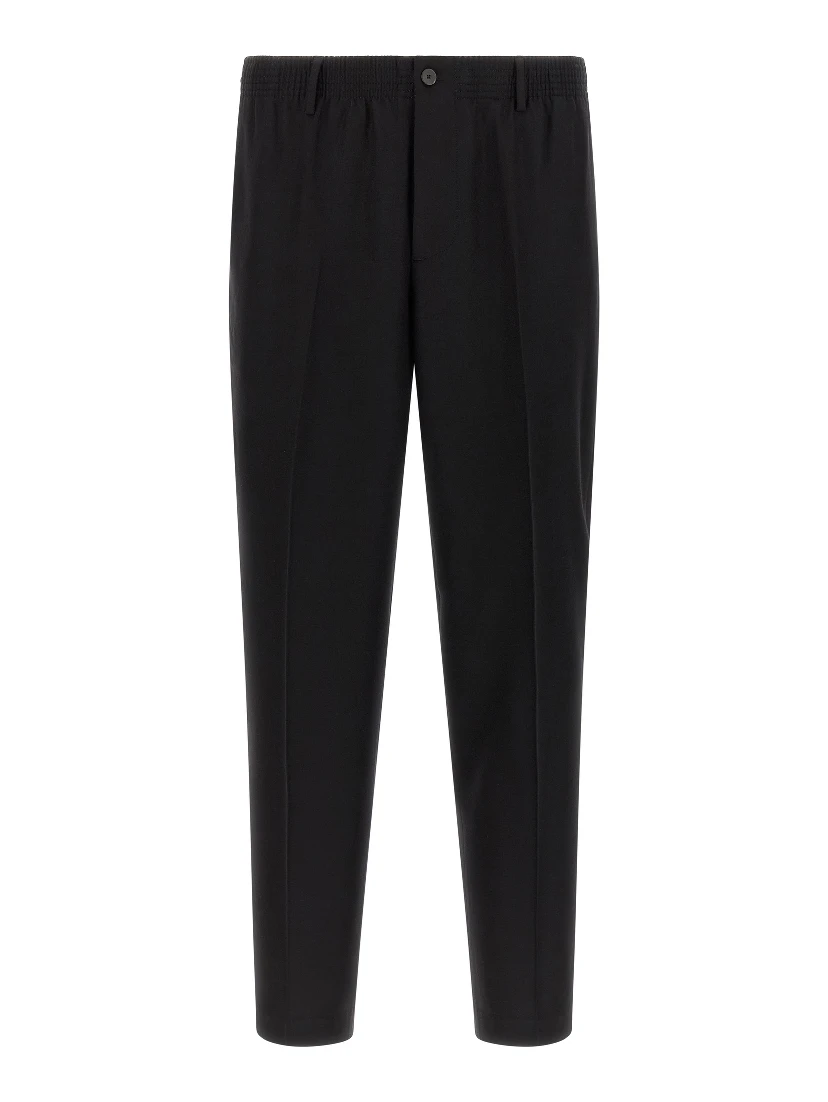 Black Virgin Wool Pants