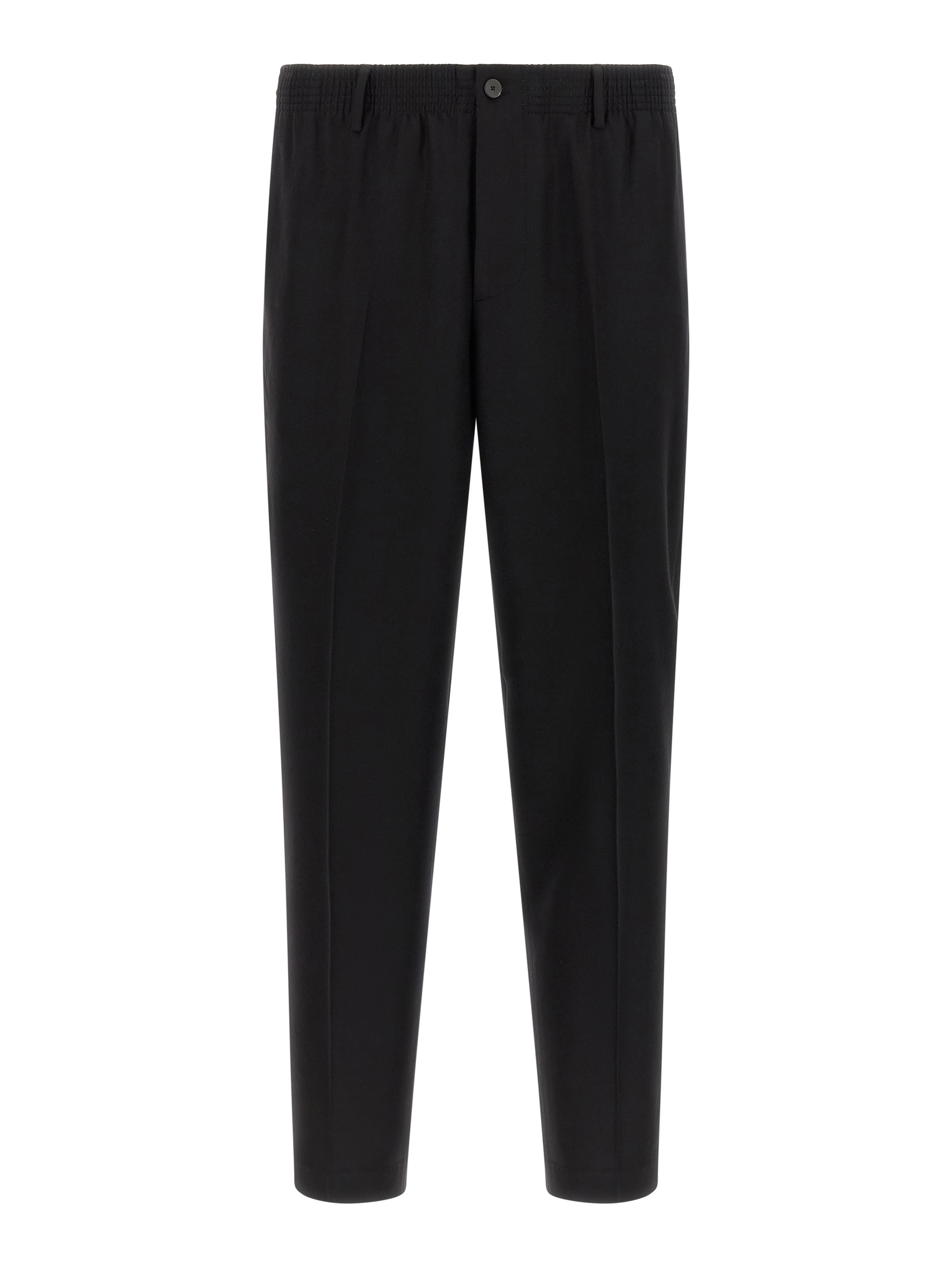 Black Virgin Wool Pants