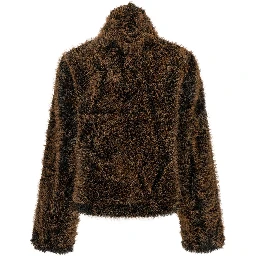 Brown Polyester Coat