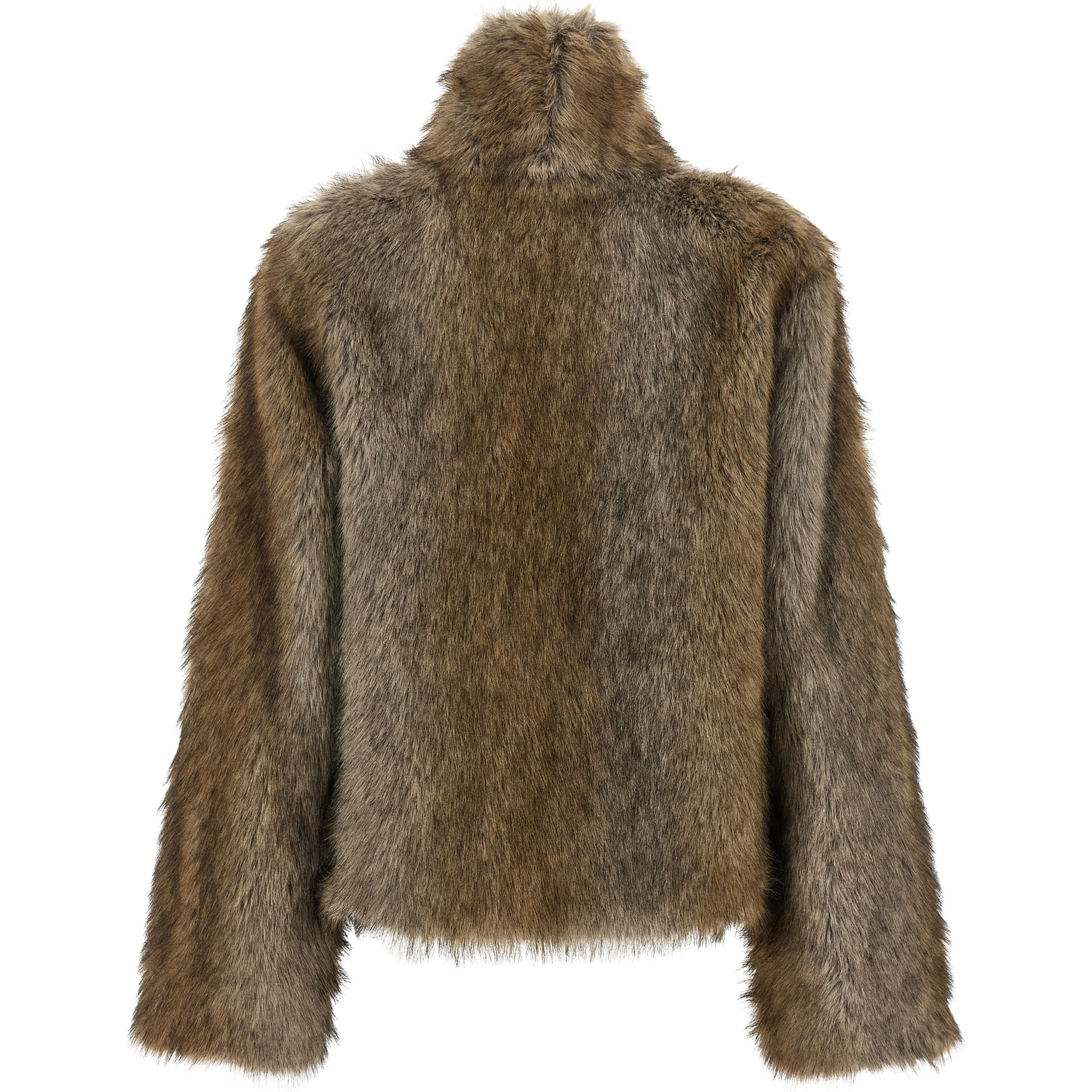 Brown Polyester Coat