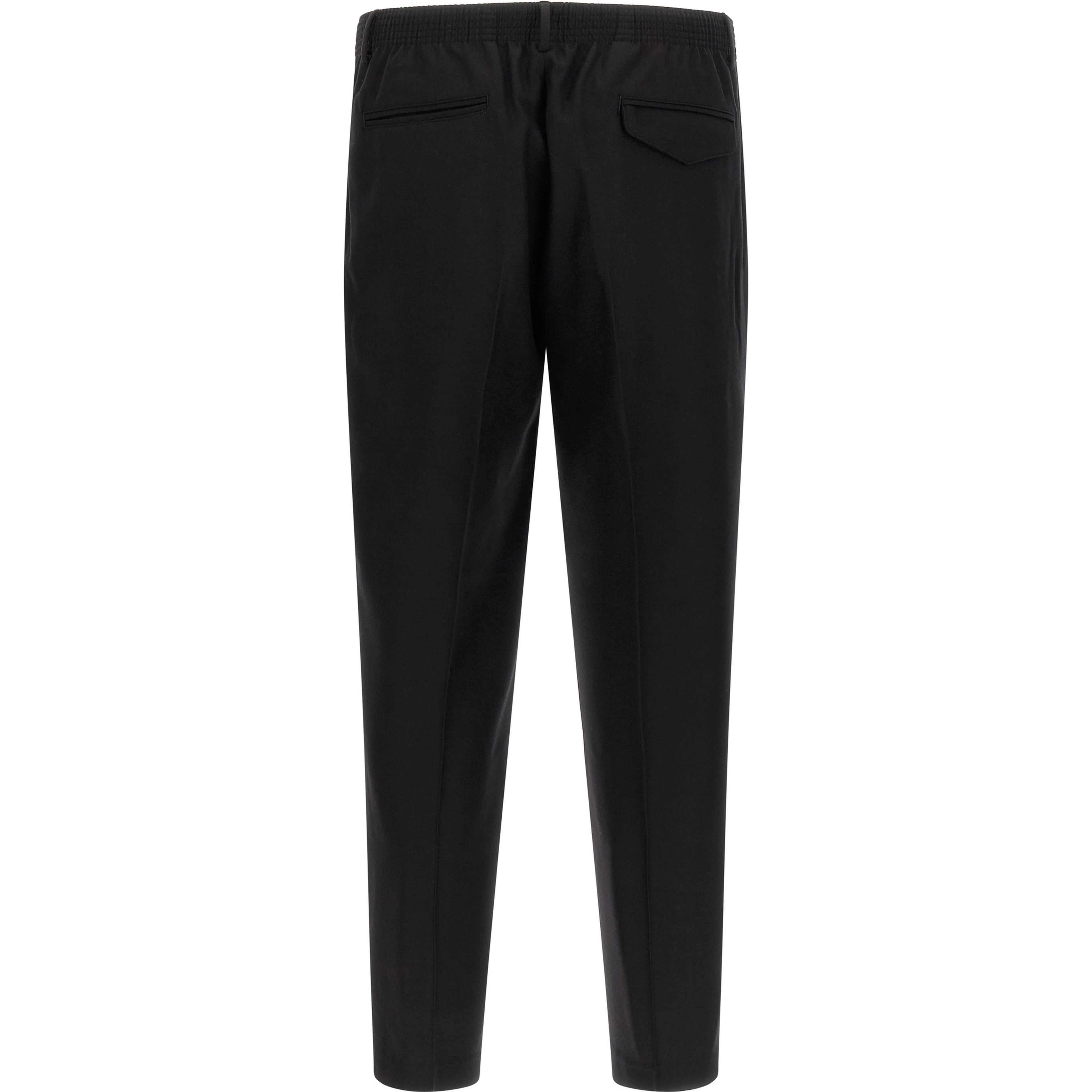 Black Virgin Wool Pants