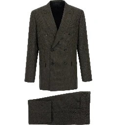 Brown Wool Two-Piece Suit