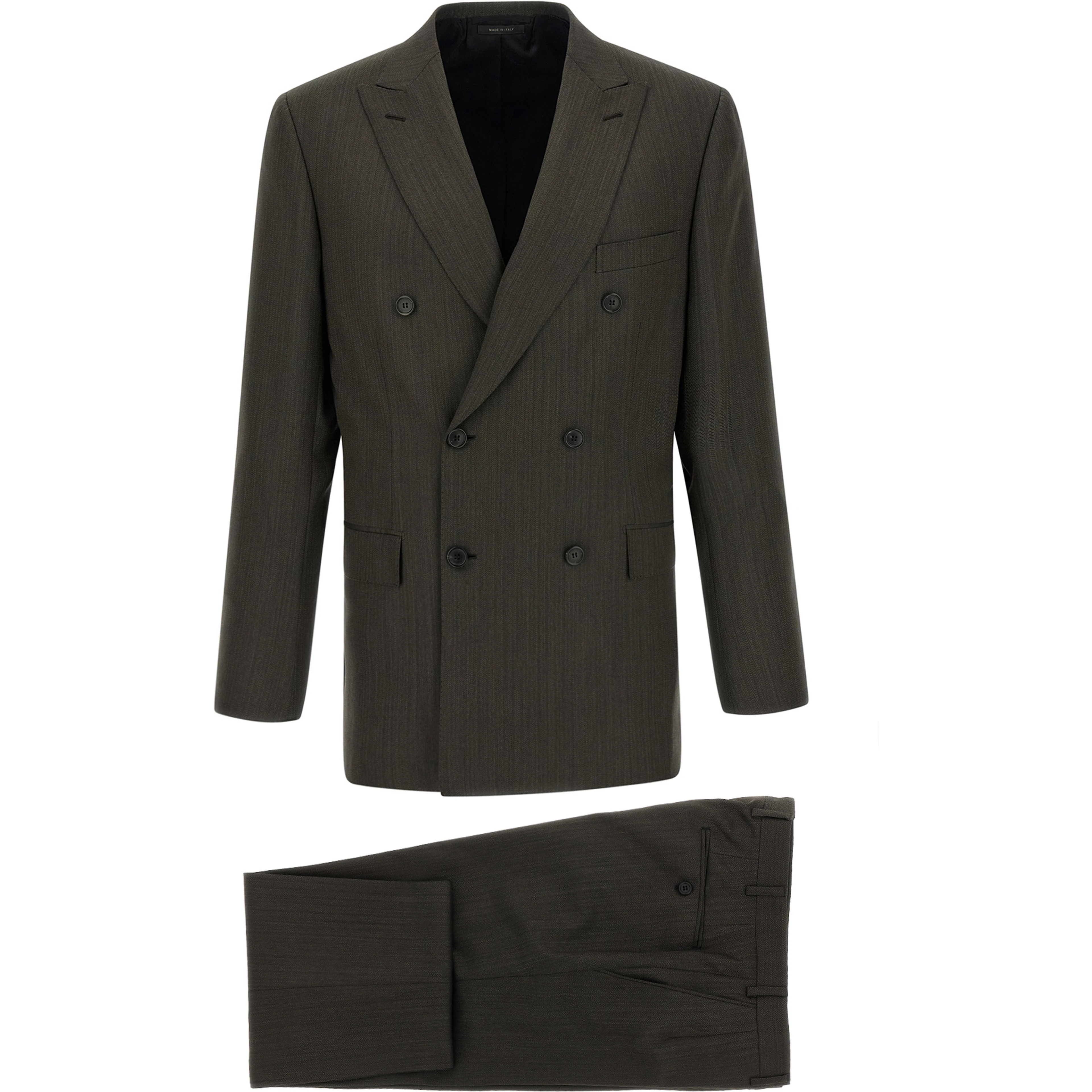 Brown Wool Two-Piece Suit