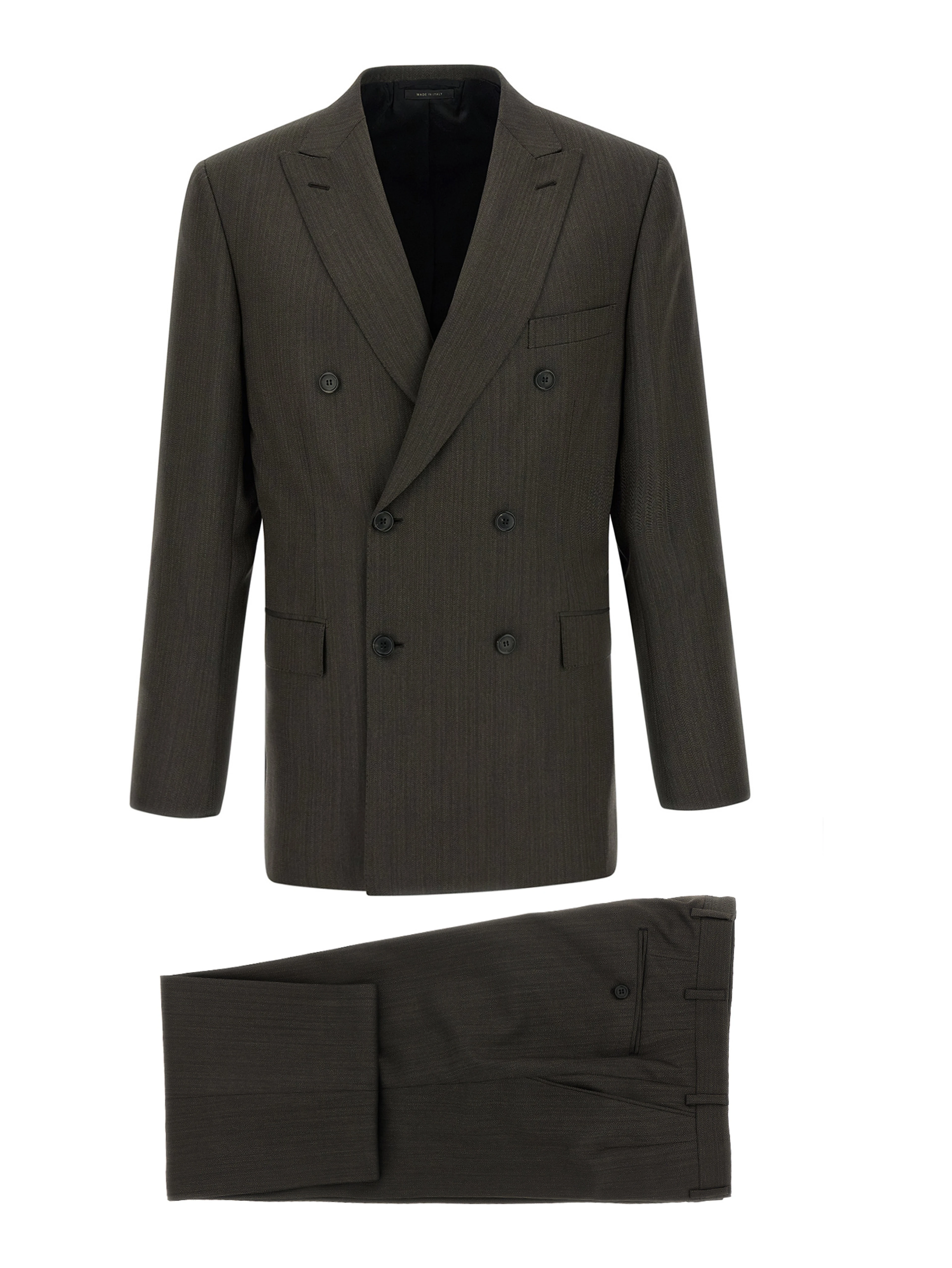 Brown Wool Two-Piece Suit