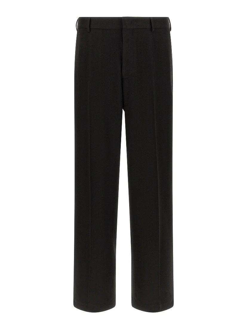 Black Polyester Dress Pants