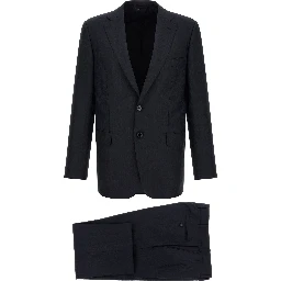 Blue Wool Two-Piece Suit