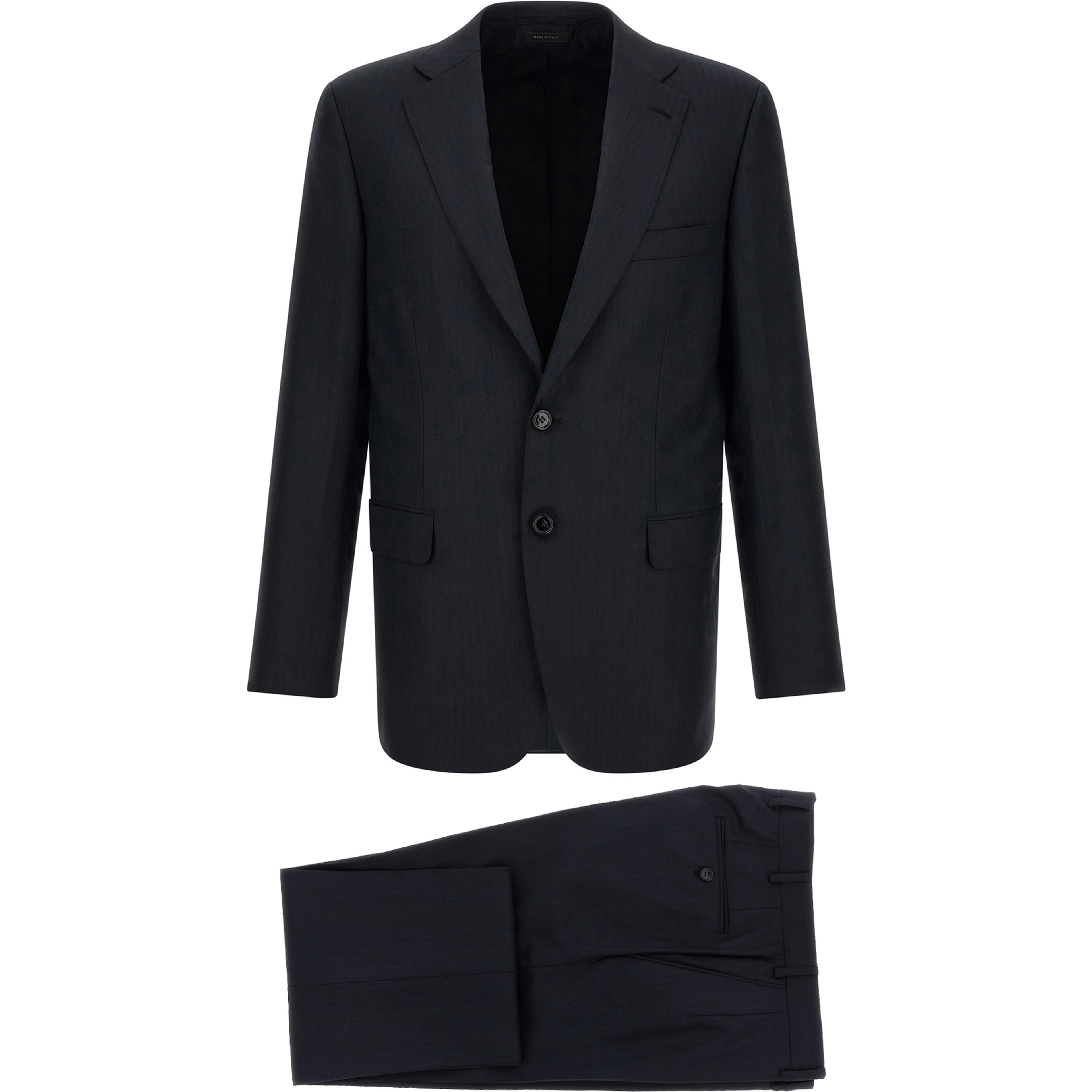 Blue Wool Two-Piece Suit