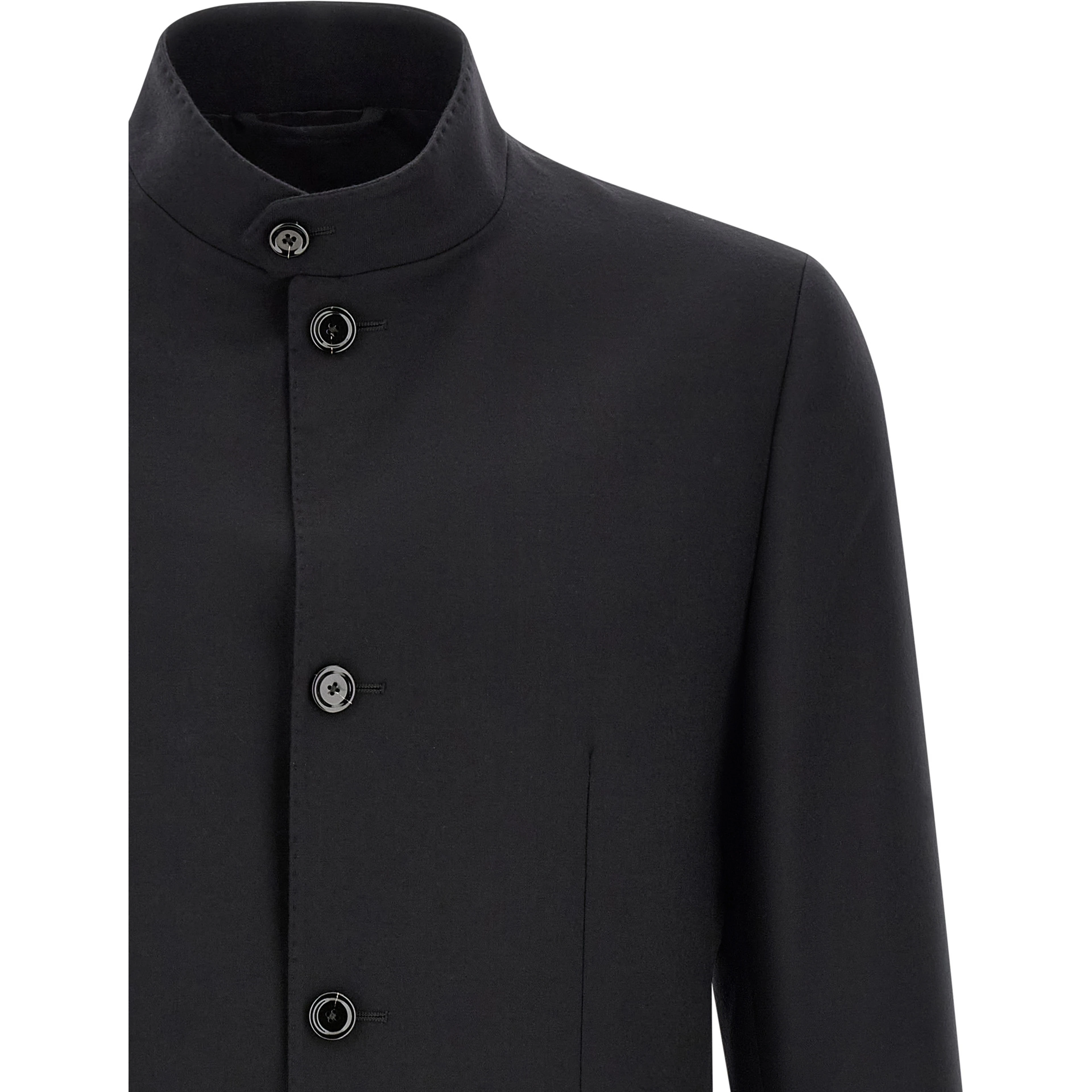 Black Virgin Wool Blazer