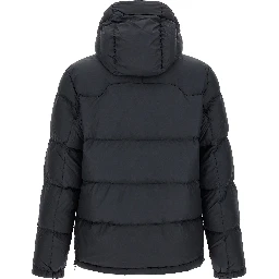 Black Polyester Full-Length Jacket