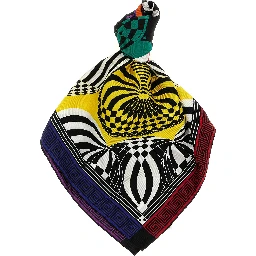 Multicolor Silk Foulard