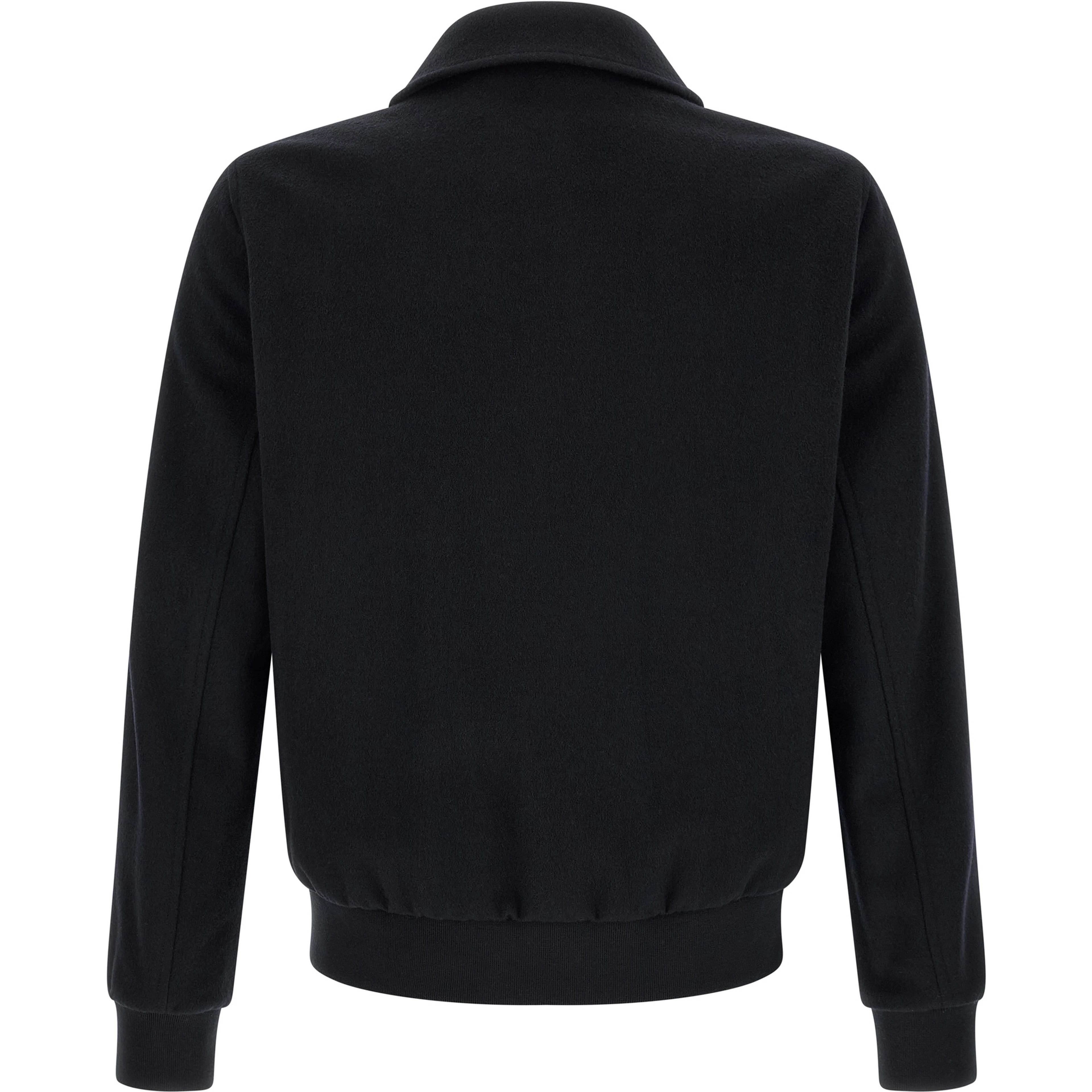 Black Wool Bomber