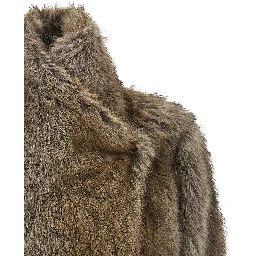 Brown Polyester Coat