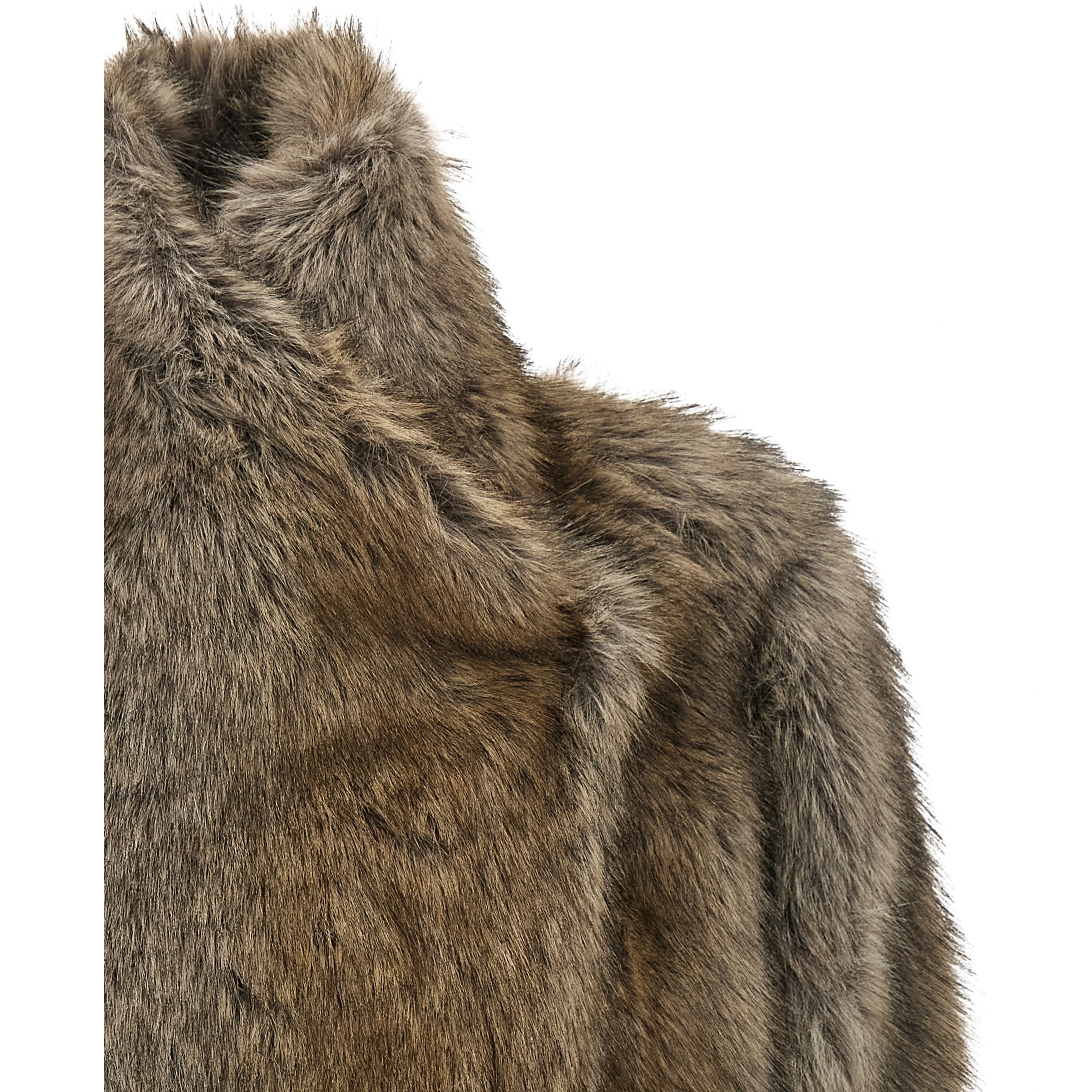 Brown Polyester Coat