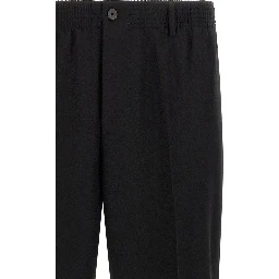 Black Virgin Wool Pants