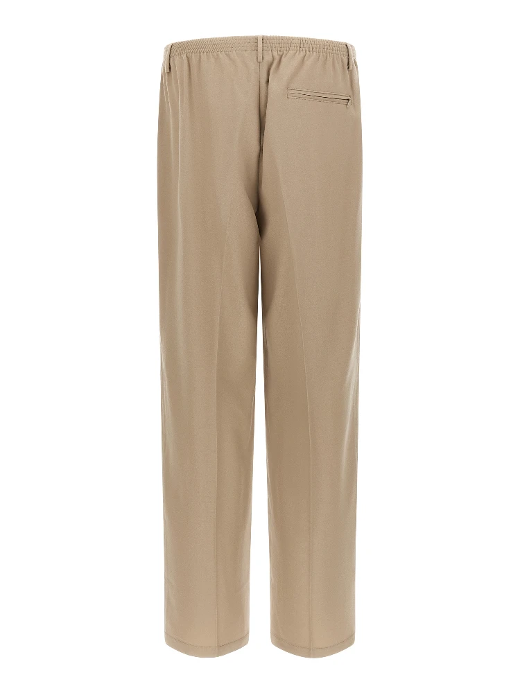 Beige Virgin Wool Casual Pants alternative