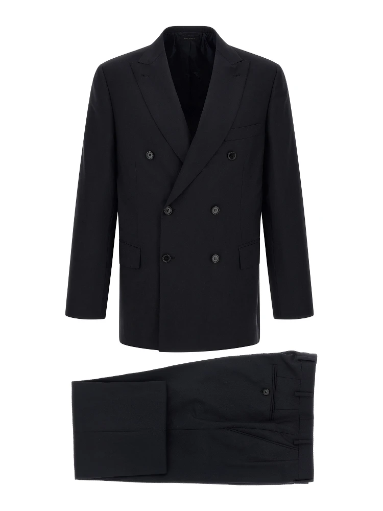 Blue Wool Two-Piece Suit