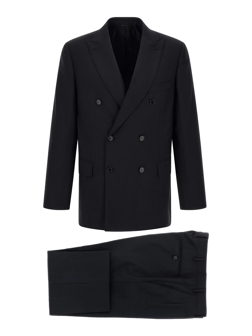 Blue Wool Two-Piece Suit