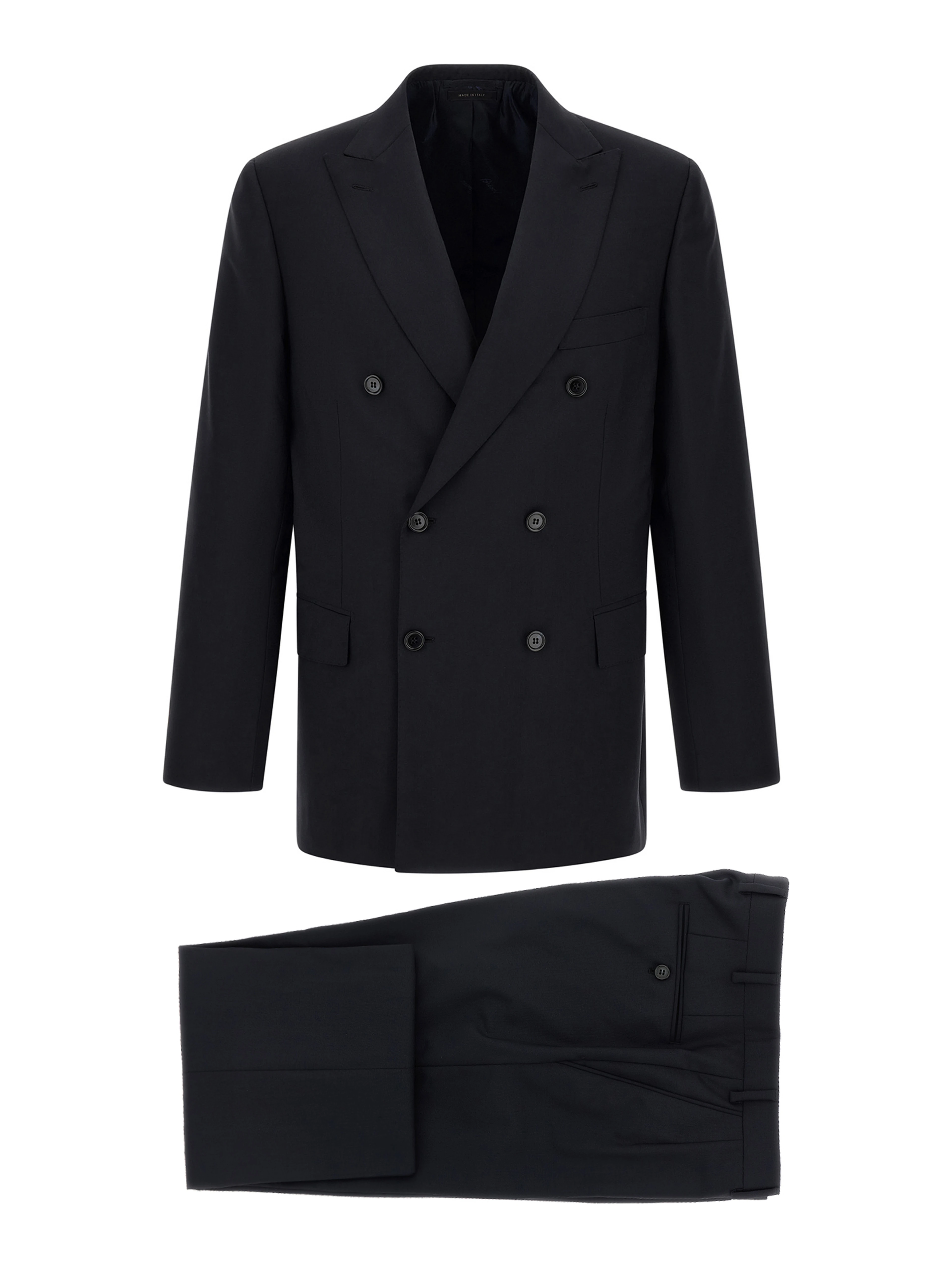 Blue Wool Two-Piece Suit
