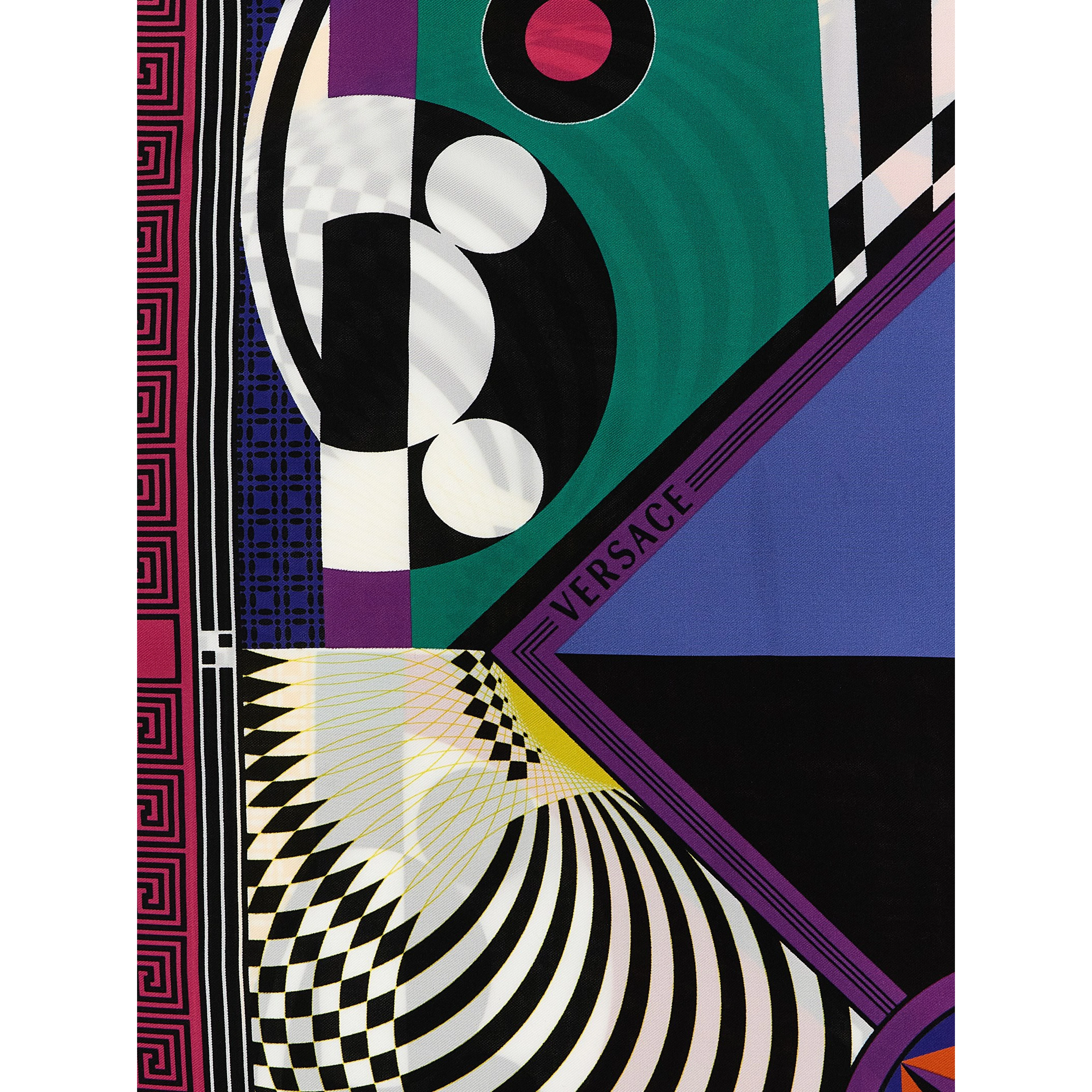 Multicolor Silk Foulard