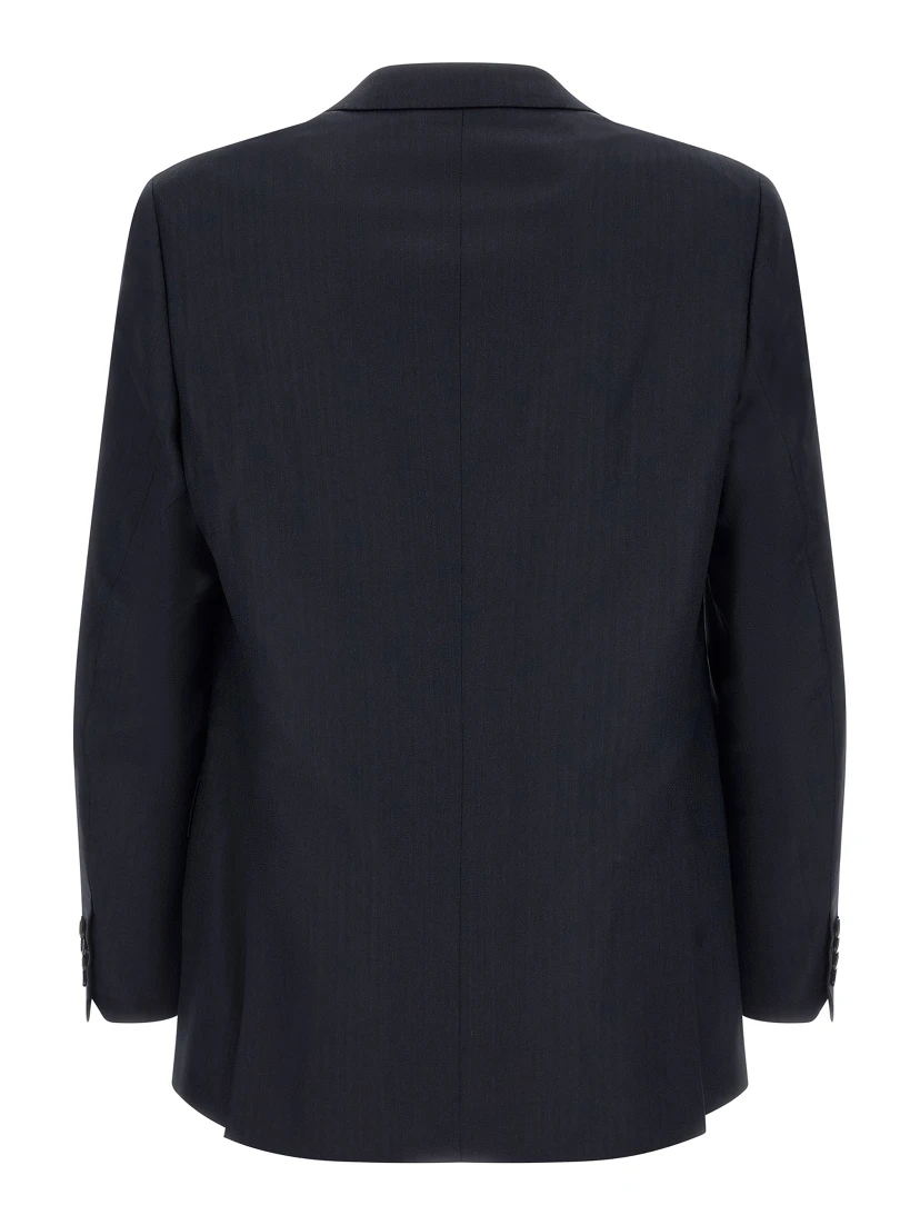 Blue Wool Two-Piece Suit